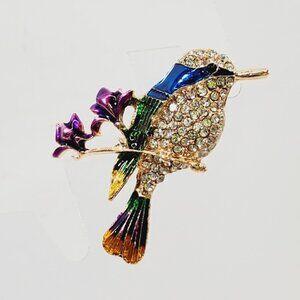 Crystal Bird Brooch (92706)